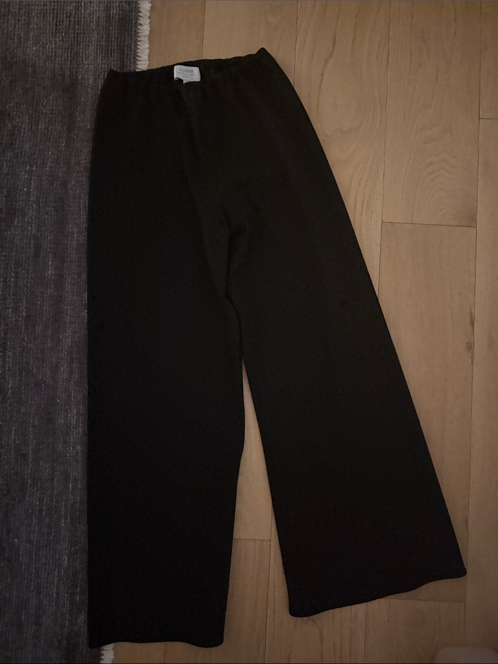 La Ligne Black crepe Colby Pants